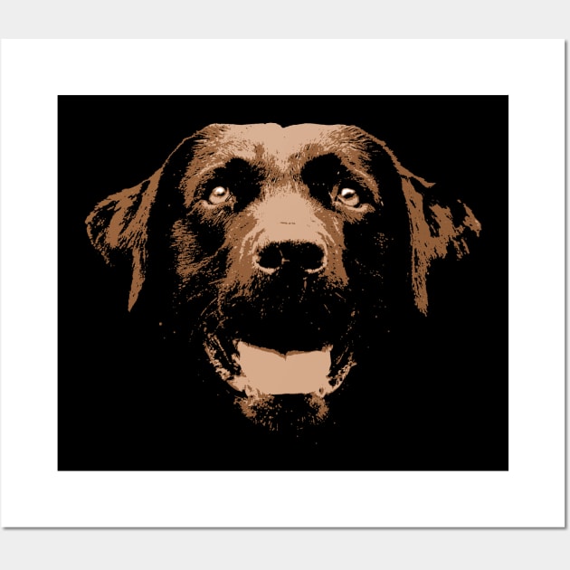 Chocolate Lab Wall Art by childofthecorn